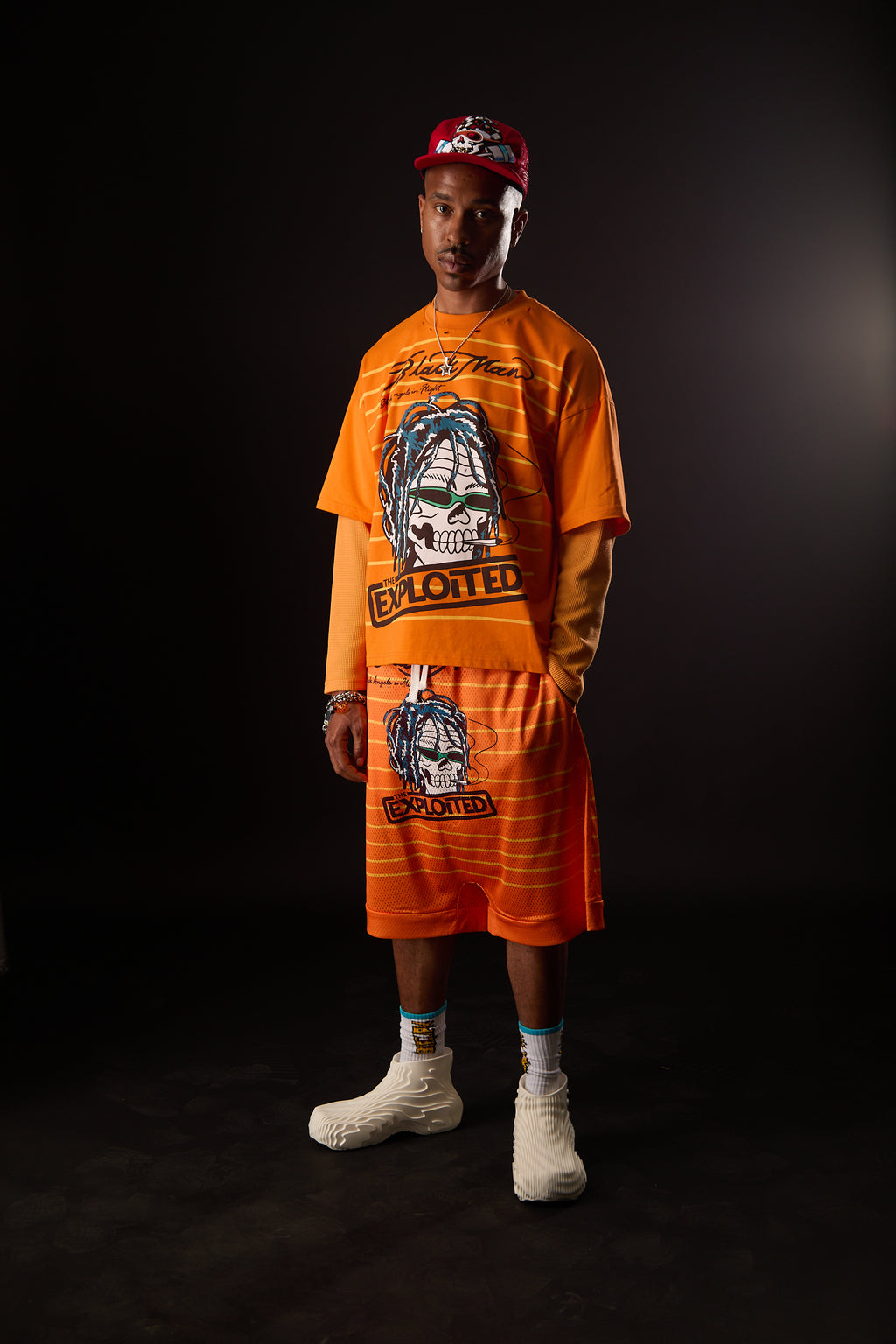 BLACKMAN MEETS MARLEY L/S (ORANGE)