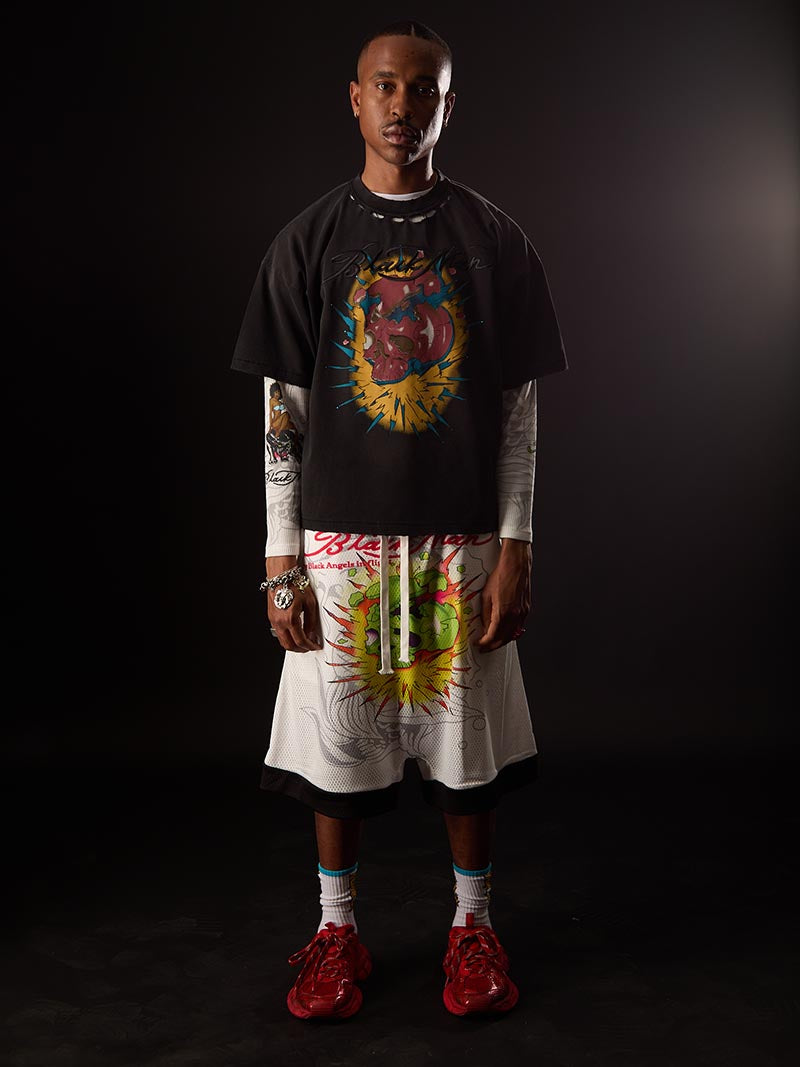 Pangea “Where is Africa Oversized shorts