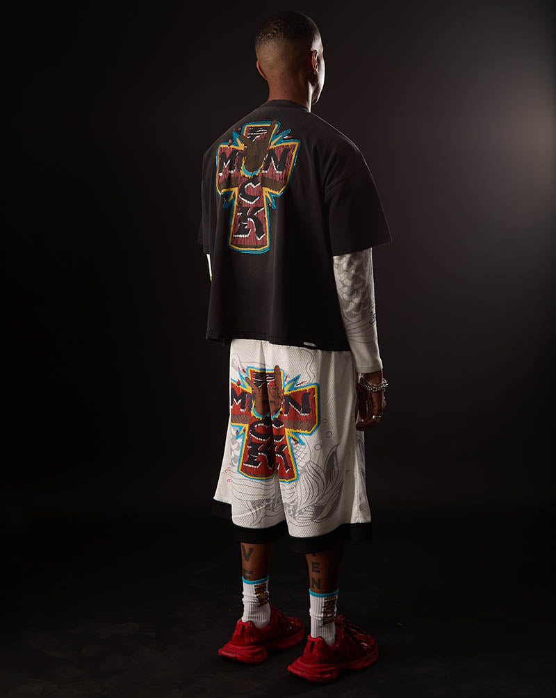 Pangea “Where is Africa Oversized shorts