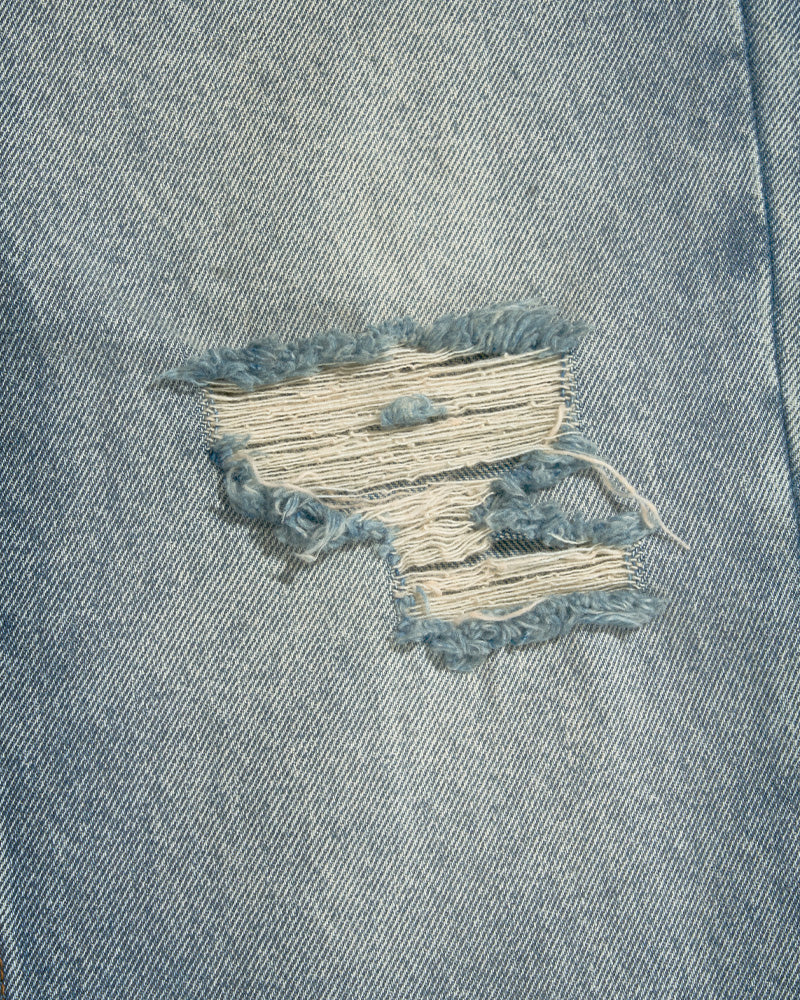 70s Leo Straight Leg Light Washed Denim