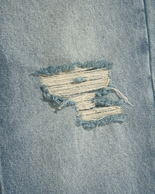 70s Leo Straight Leg Light Washed Denim