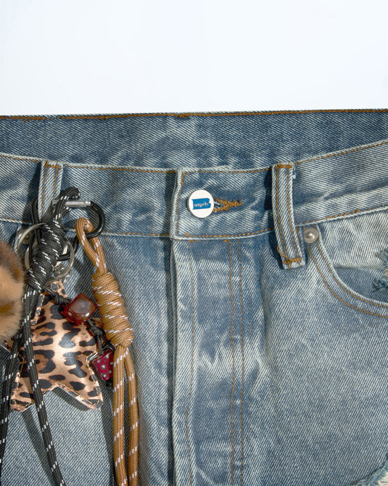 70s Leo Straight Leg Light Washed Denim