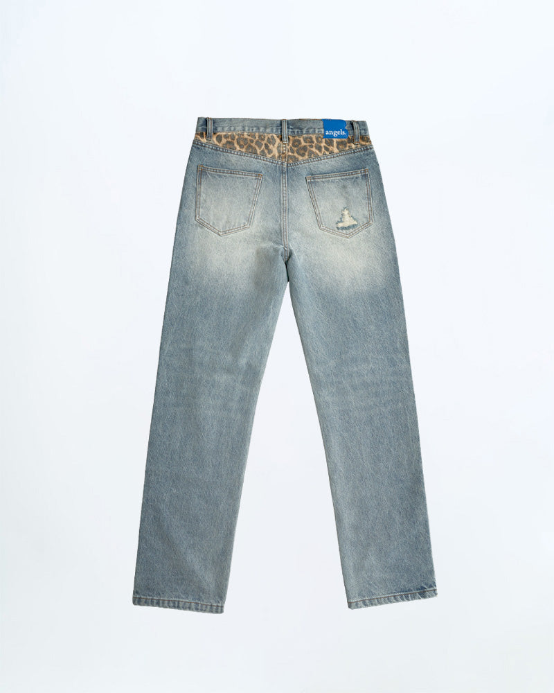 70s Leo Straight Leg Light Washed Denim