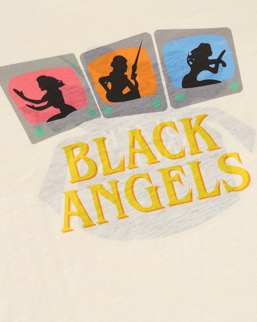 BLACK ANGELS AGED REVERSIBLE RINGER T-SHIRT