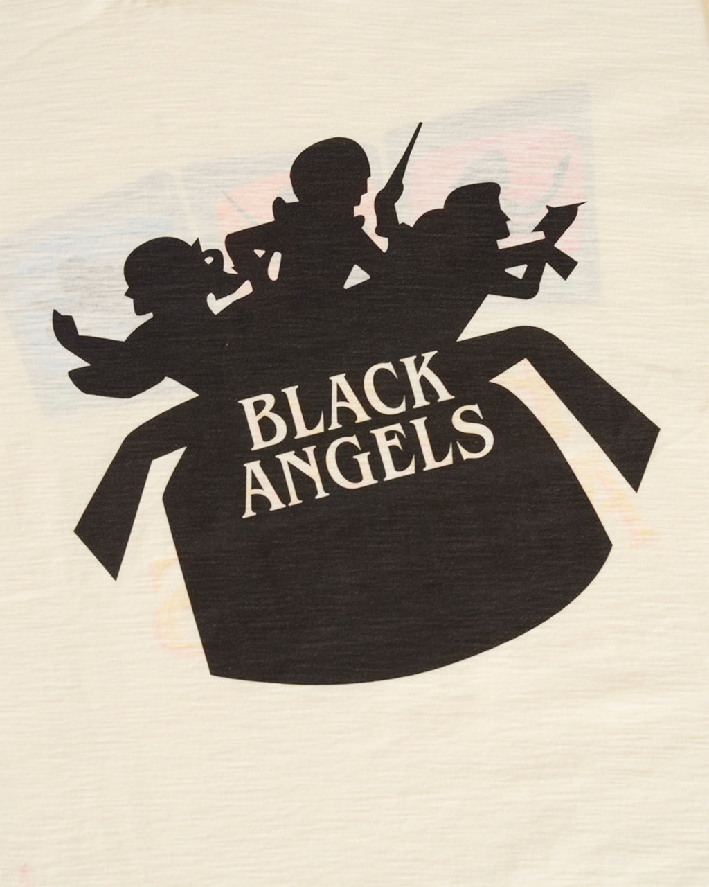 BLACK ANGELS AGED REVERSIBLE RINGER T-SHIRT