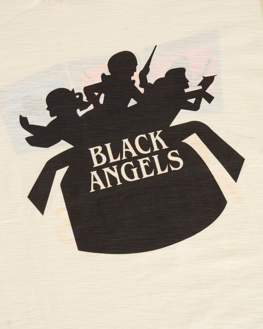 BLACK ANGELS AGED REVERSIBLE RINGER T-SHIRT