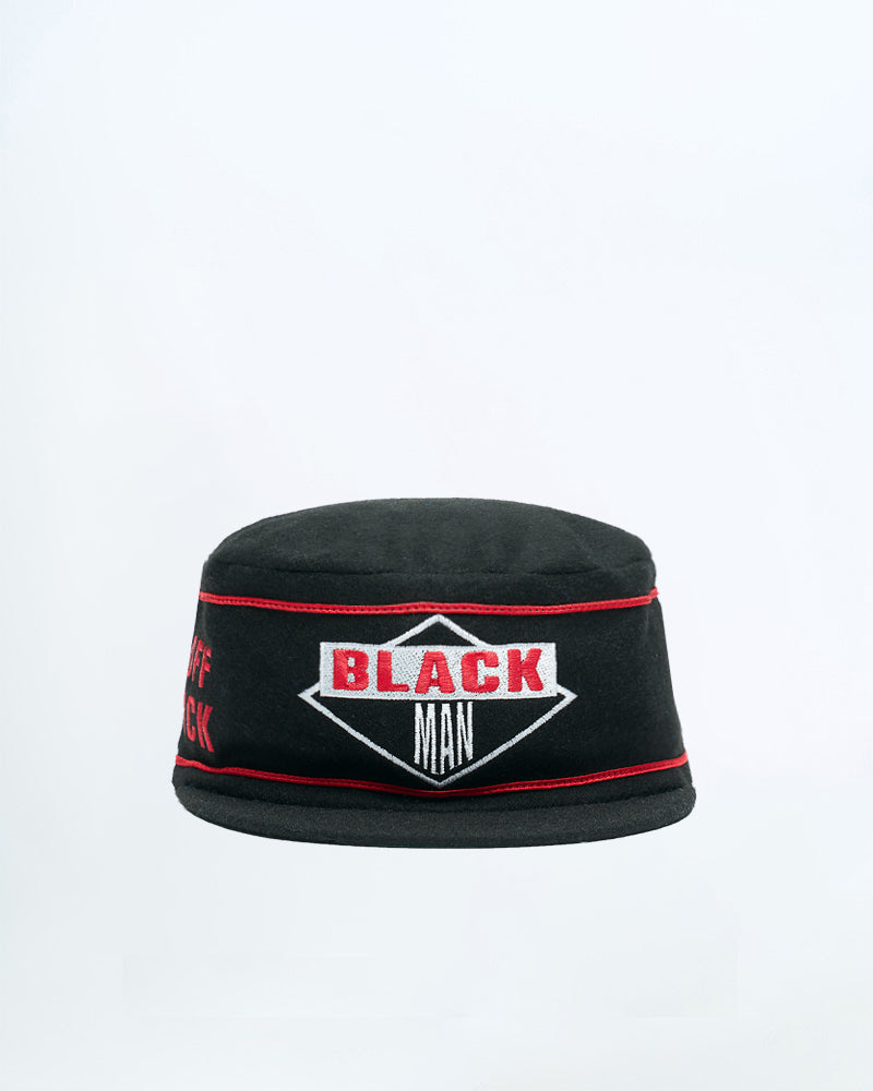 GOMD Pillbox Hat (Red + Black)