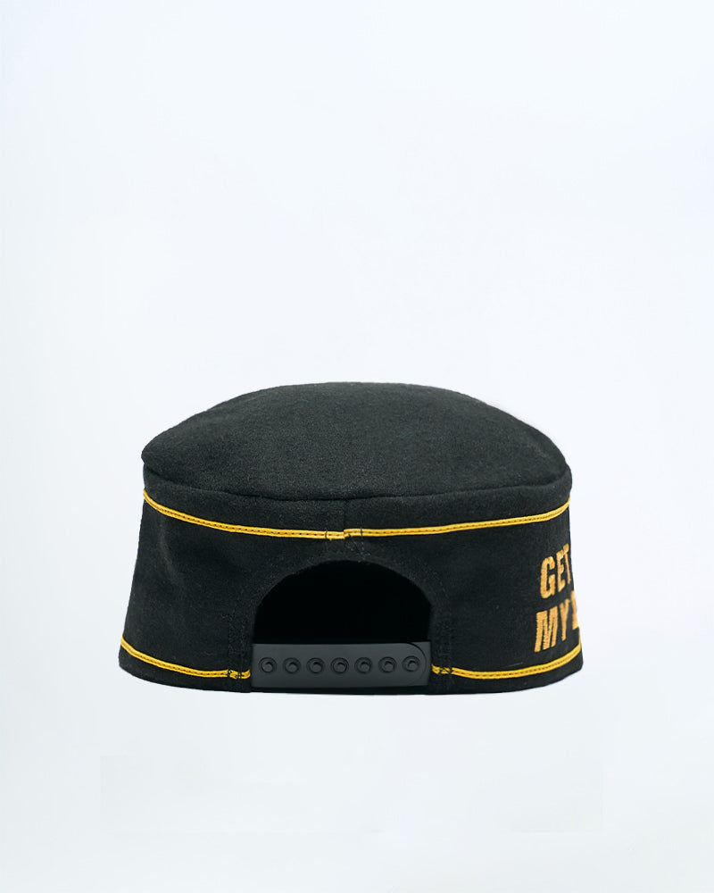 GOMD Pillbox Hat (Yellow + Black)