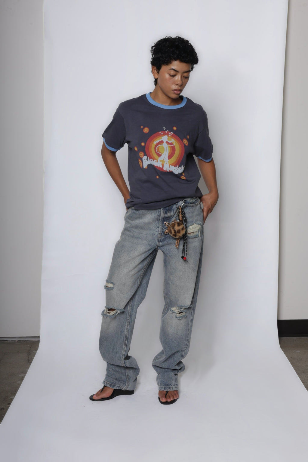 70s Leo Straight Leg Light Washed Denim