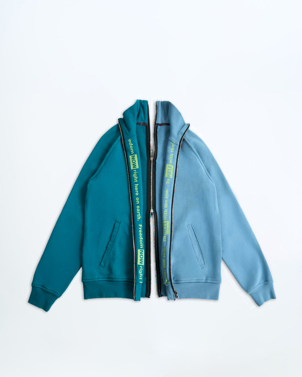 TWO TONE ZIP UP JACKET  ***PRE-ORDER***