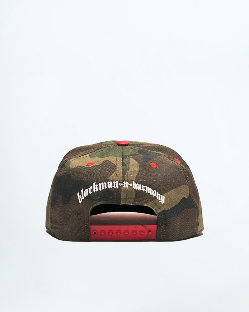 Black-man-n-harmony 5 panel hat