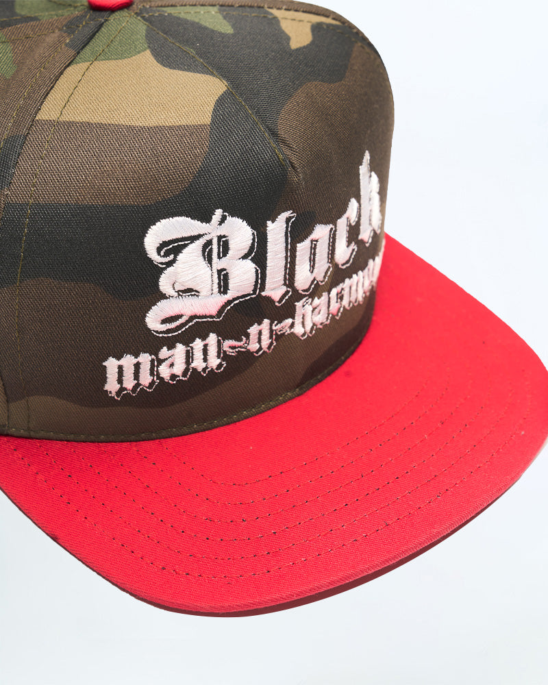 Black-man-n-harmony 5 panel hat
