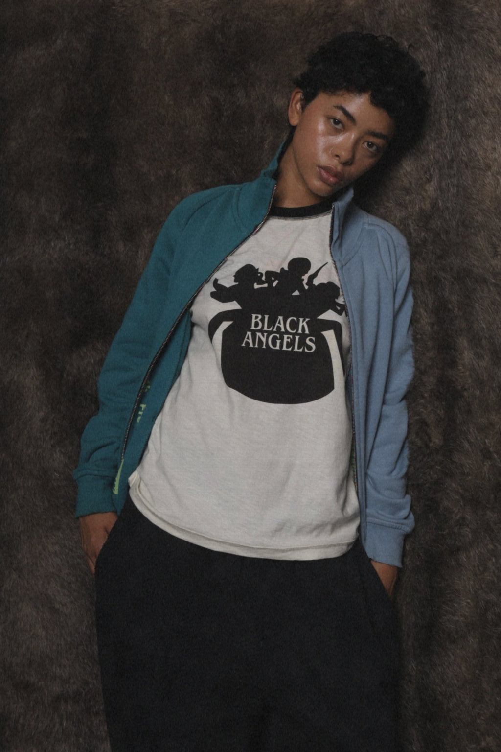 TWO TONE ZIP UP JACKET  ***PRE-ORDER***